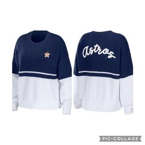 MSRP $89.99 ✨ WEAR by Erin Andrews Houston Astros Chunky Pullover – XL ✨